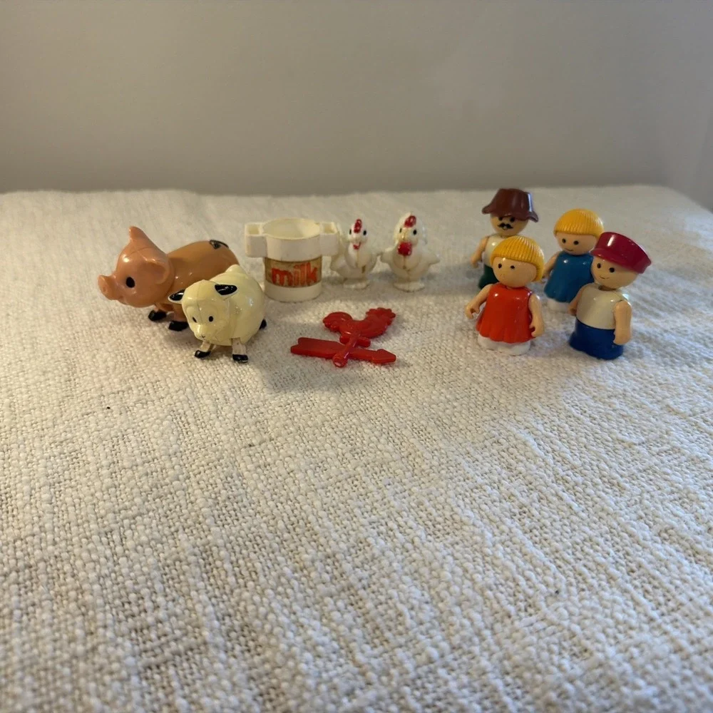 1986 McDonalds Old McDonalds Farm Toys Lot of 10 Vintage